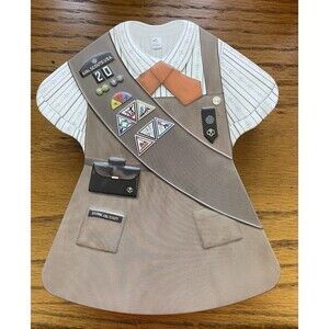 Girl Scout Brownie Uniform Candy Tin 2020 Collectible Sash Shape Empty Metal Box